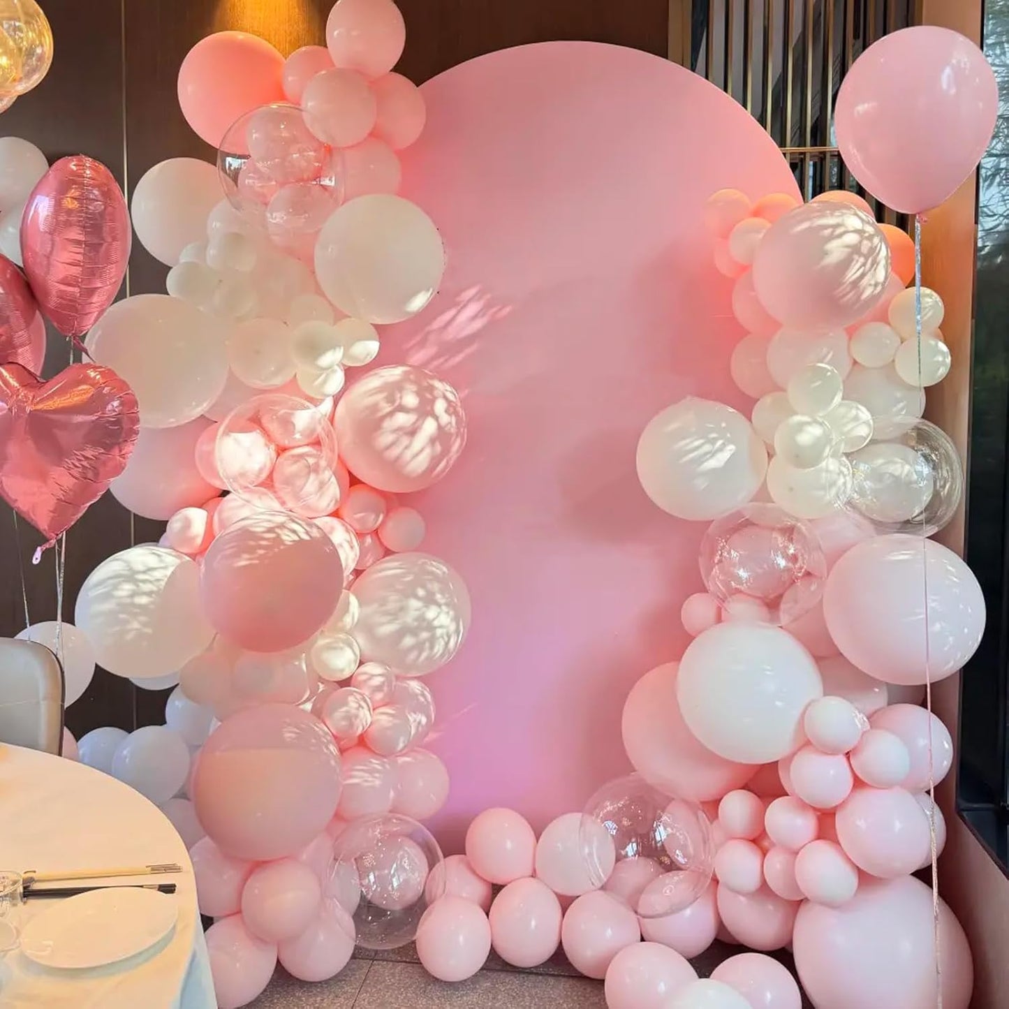 105pcs Pink Balloons 12inch Party Latex Balloons for Boys Girls Birthday Baby Shower Gender Reveal Wedding Sunflower Party Decorations