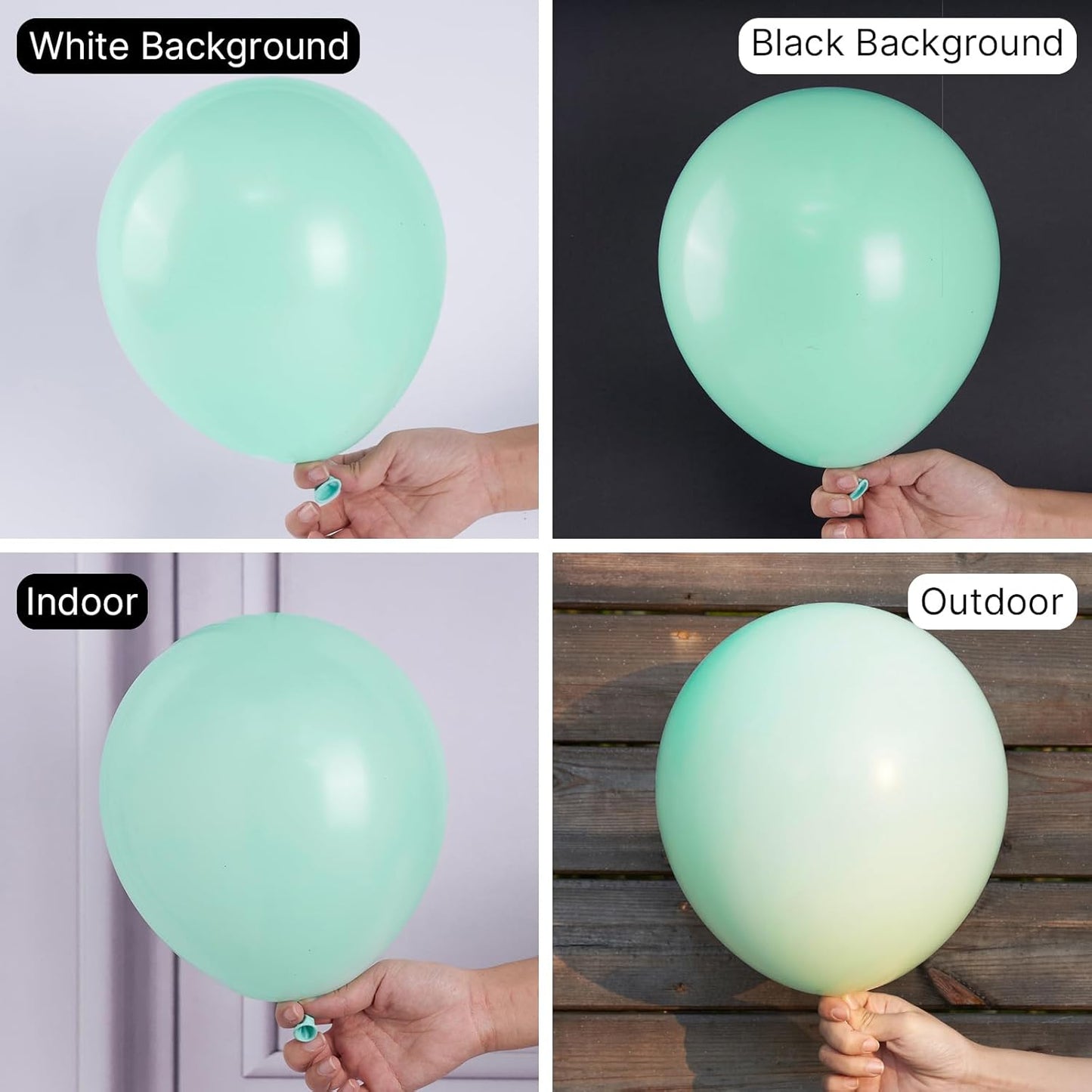 PartyWoo Mint Balloons, 100 pcs Pastel Teal Different Sizes Pack of 36 Inch 18 Inch 12 Inch 10 Inch 5 Inch Pastel Turquoise for Balloon Garland or Arch as Party Decorations, Mint-Q03