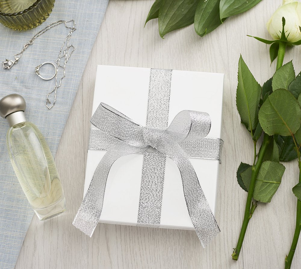 MESHA White 42PC Jewelry Gift Boxes with Lids, 6x5x1 Cotton Filled Glossy Jewelry Boxes, Necklace Gift Box, Bracelet Gift Box, Earring Box, Bulk Jewelry Boxes for Shipping, Small Business