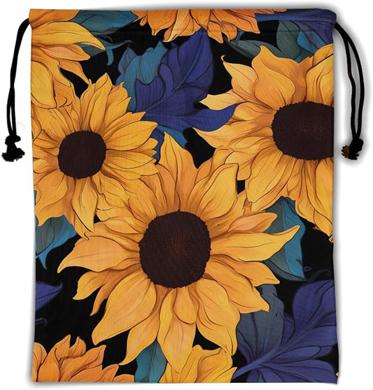 Nerxy Leaf Grip Bags for Gymnastics Tropical Leaves Grip Bag Botanical Drawstring Storage Bags