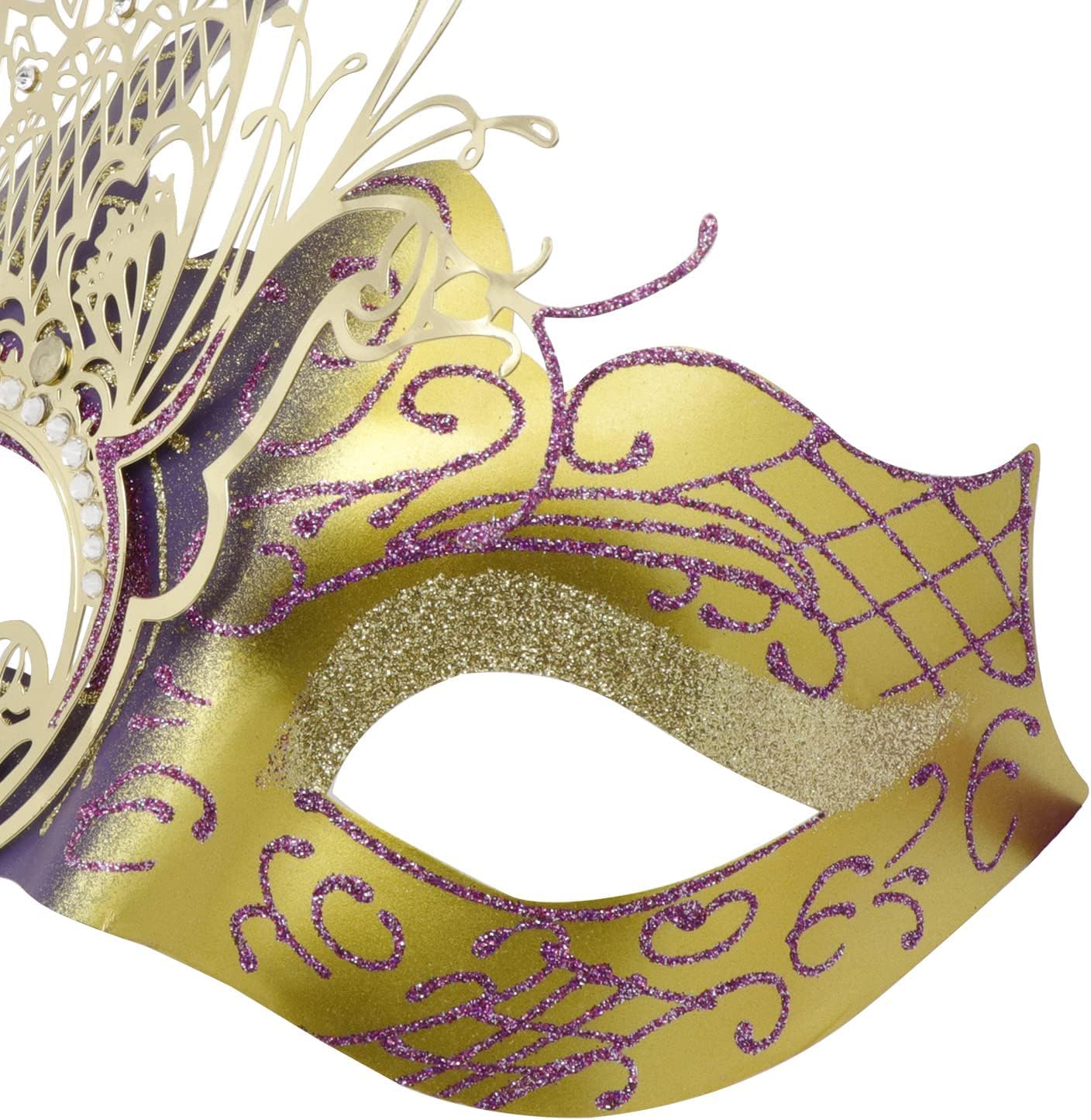 Mysterious Venetian Butterfly Lady Masquerade Halloween Party Mask Evening Prom Ball Mask Bar Costumes Accessory