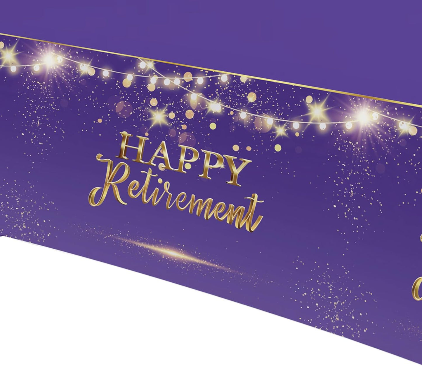 Xigejob Retirement Decorations Supplies Party Tablecloth for Women, Disposable Purple Happy Retirement Party Decorations Table Cover - 3 Pack (54in x 108in)