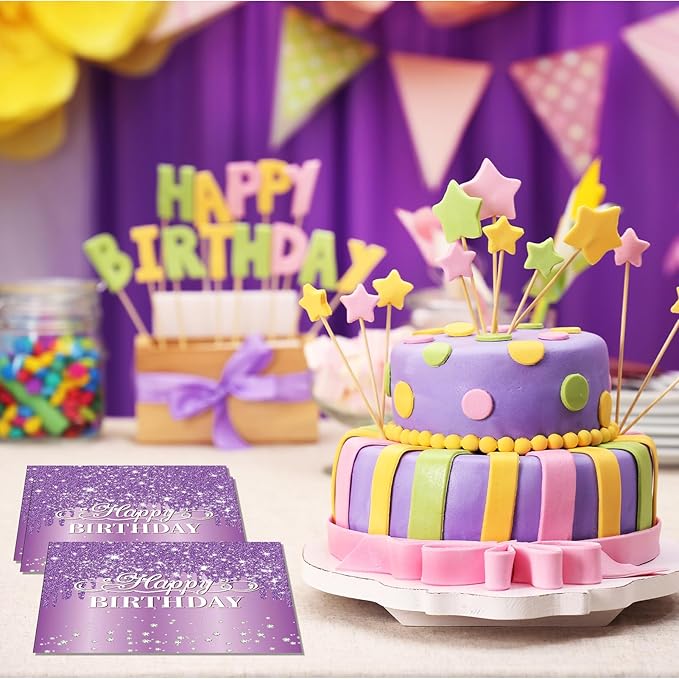 40pcs Purple Napkin Lavender Napkins Disposable Purple Happy Birthday Napkins for Dinner Halloween Wedding Bridal Baby Shower Anniversary Birthday Party Decorations supplies 6.5 x 6.5 inches