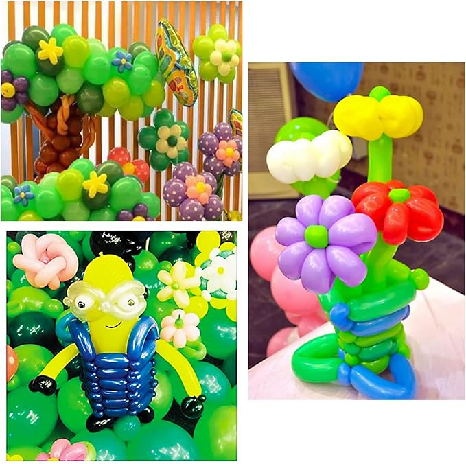Blue 260 long Balloons 100 Pack Dark Blue Modeling Long Magic Balloons Thickening Latex Twisting DIY Animal Balloon for Birthday Wedding Christmas Festival Party Decoration (Dark Blue Long Balloons)