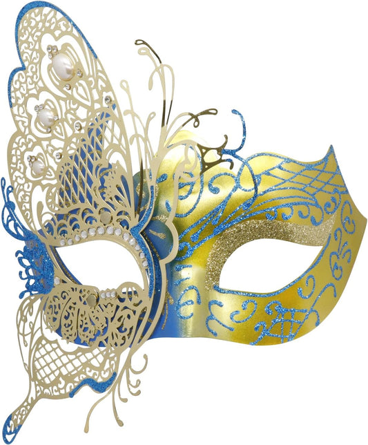 Mysterious Venetian Butterfly Lady Masquerade Halloween Party Mask Evening Prom Ball Mask Bar Costumes Accessory