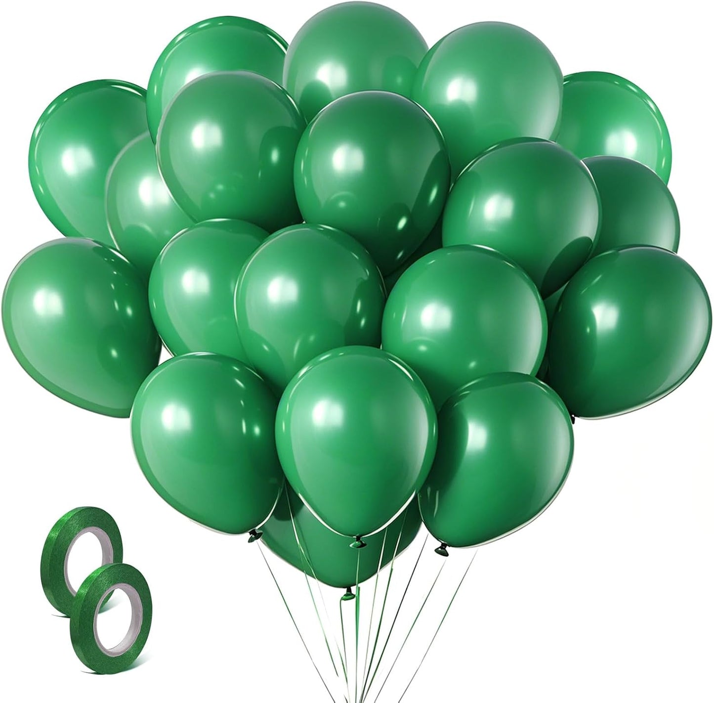 Green Balloons Green Birthday Decorations 160 Pack 5 inch Round Party Balloons for Dark Green Themed Wedding Graduation Anniversary Christmas Birthday Party St Patricks Day Backdrop Decorations