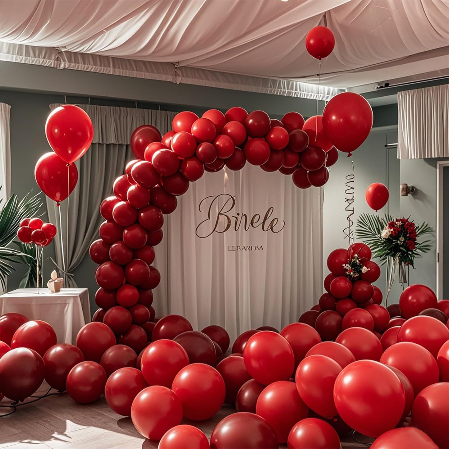 Red Balloons Red Birthday Decorations 10 Pack 36 inch Round Latex Balloons for Wedding Anniversary Birthday Valentine's 4th of July Independence Memorial Day Patriotic Party Decorations