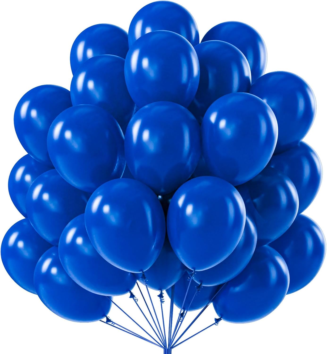 PartyWoo Royal Blue Balloons 100 pcs 12 Inch Matte Dark Blue Latex Balloons for Graduation Independence Day Memorial Day Baseball Baby Shower Gender Reveal Birthday Party Decorations Blue-Y59