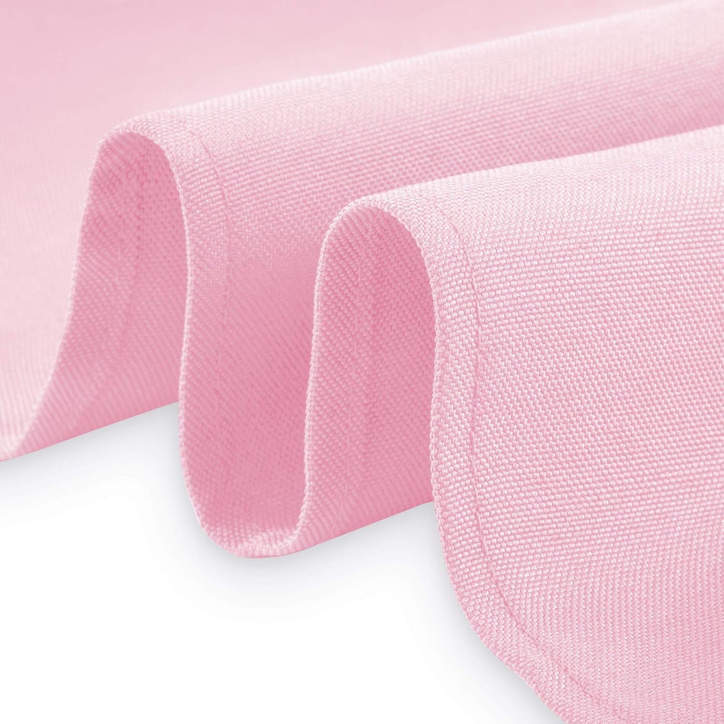 Lann's Linens - 70" x 120" Premium Tablecloth for Wedding/Banquet/Restaurant - Rectangular Polyester Fabric Table Cloth - Pink