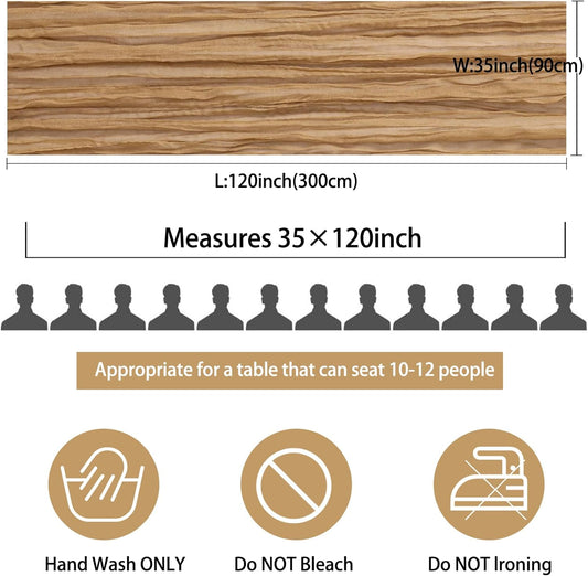 12 Pack 10Ft Cheesecloth Table Runner 35x120 Inch Boho Gauze Table Runner Rustic Cheese Cloth Long Table Runner Romantic Table Runner for Wedding Bridal Shower Birthday Party Table Decor (Nude)