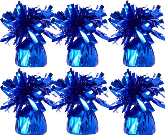 balloon weights are perfect for parties, birthdays, weddings. Each pack includes 6PCS durable weights that easily decorate balloons and elevate any celebration. (Dark Blue)