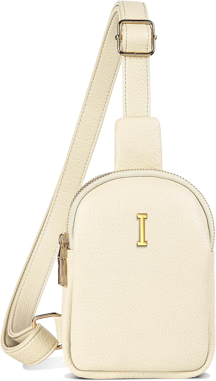 Personalized Birthday Gift for Teen Girls, Sling Purse with Initial Letter, Lightweight Small Crossbody Bags, Tween Girls Trendy Stuff, Waterproof Cell Phone Purse with Adjustable Strap