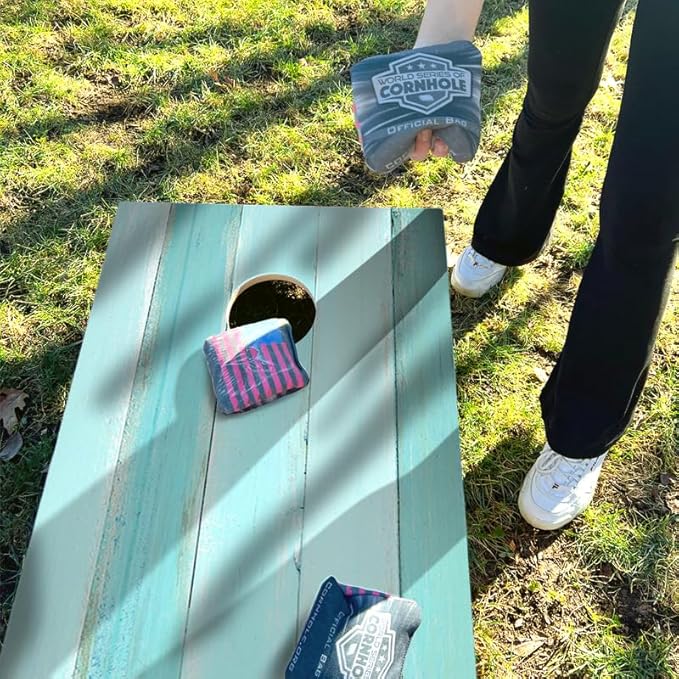 World Series of Cornhole Official Regulation Size Cornhole Boards – Durable All-Wood Construction Bean Bag Toss Set | Rugged Outdoor Game for Tournaments, BBQs, & Backyard Battles