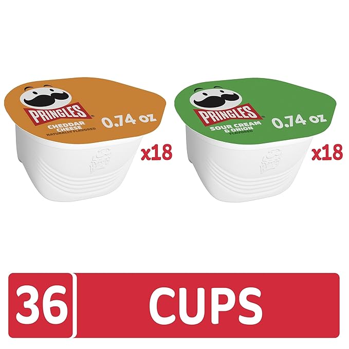Pringles Potato Crisps Chips, Snack Stacks, Lunch Snacks, Variety Pack (36 Cups)