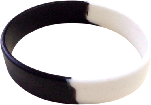TheAwristocrat 1 Dozen (12) Multi-Pack Blank Rubber Wristbands Silicone Bracelets - Select from a Variety of Colors