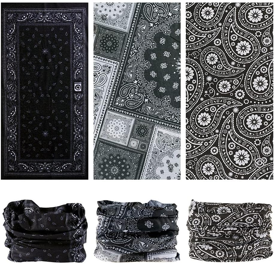 Headband Neck Gaiter Head Wrap Headwear Face Mask Magic Scarf Bandana for Men and Women