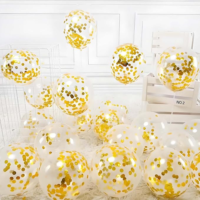 Gold Metallic Foil Confetti 8000 Pcs Shiny Round Table Confetti for Fill Balloon Wedding Graduation Party Decorations,60g of pack