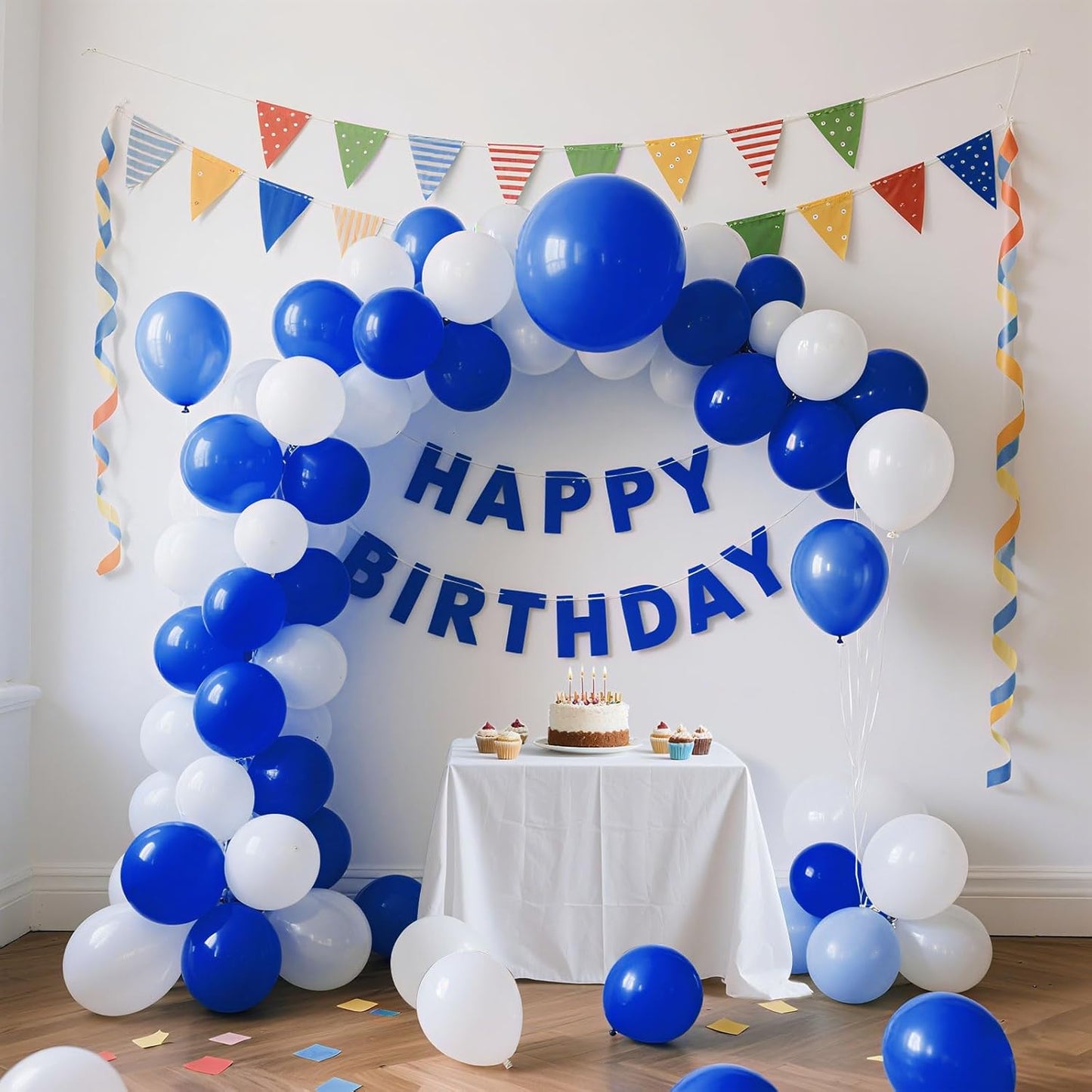 Blue Balloons Blue Party Decorations 30 Pack 18 inch Round Royal Blue Balloons for Birthday Graduation Baseball Nautical 4th of July Independence Memorial Day Patriotic Party Decorations