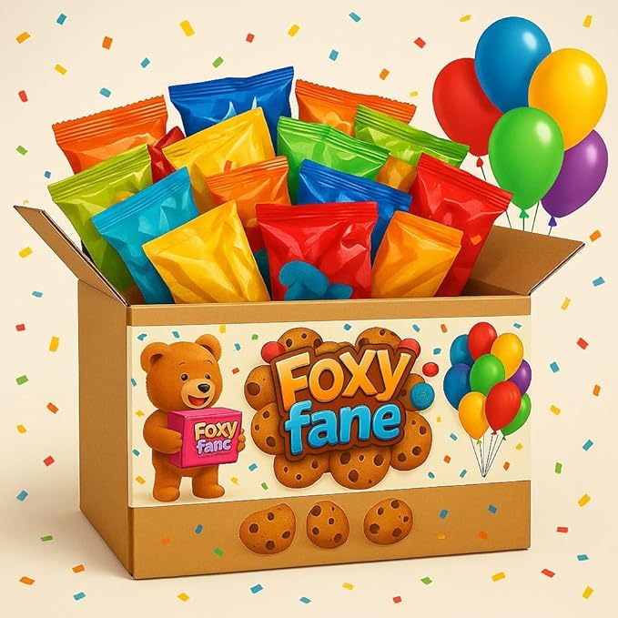 Foxy Fane 40 count Gluten-Free Healthy Snack Box - Premium Holiday, Christmas & New Year Gift Care Package full of Chips, Nuts, Bars, Popcorn - Bulk Bundle of Delicious Gluten Free Treats (40 Snacks)