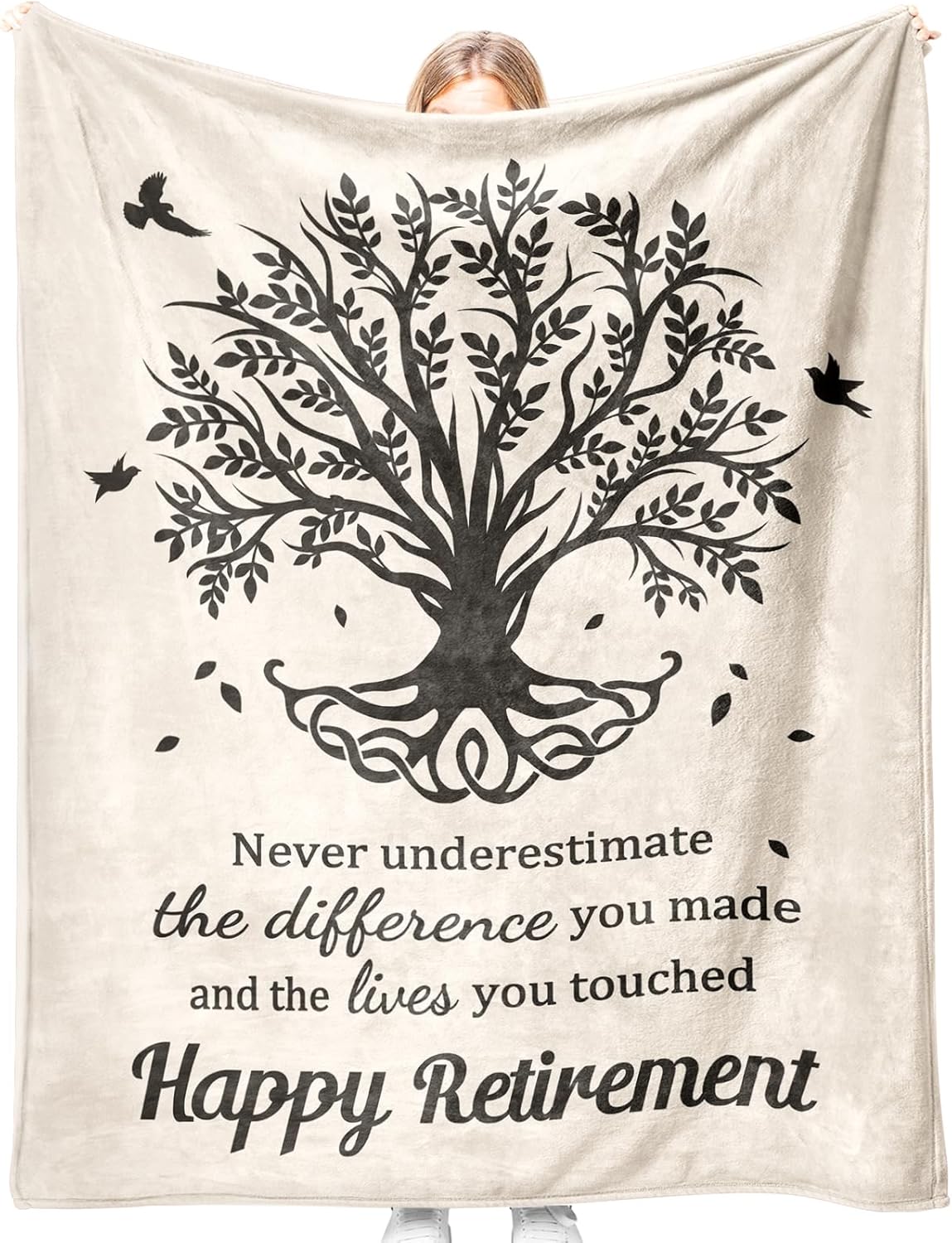 Retirement Gift for Woman Man 2025, Soft Flannel Retirement Blankets for Women Men, Best Retired Gifts for Women Men, Retirement Gifts for Teacher Coworker Friend Nurse Boss