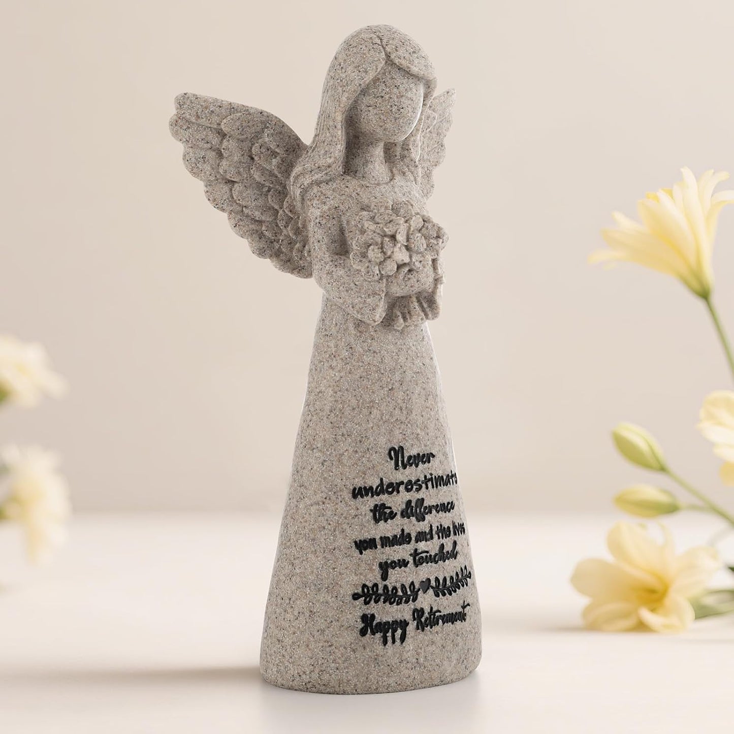 Retirement Gift for Woman 2025, Happy Retirement Gift for Woman Coworker Teacher Nurses Doctors Friends, 6" Retired Angel Figurine Party Decorations