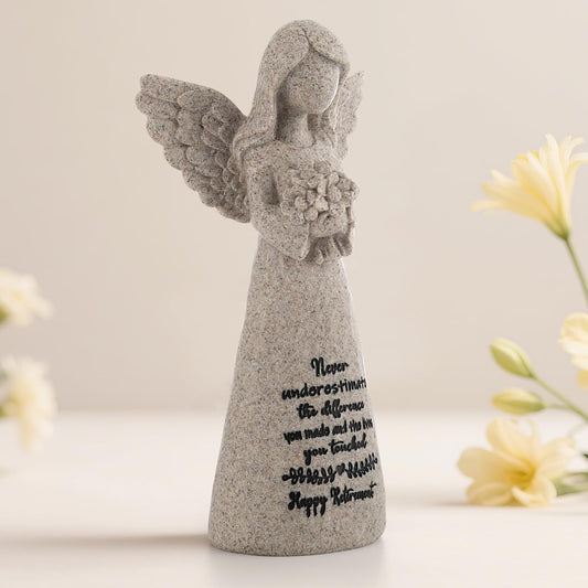 Retirement Gift for Woman 2025, Happy Retirement Gift for Woman Coworker Teacher Nurses Doctors Friends, 6" Retired Angel Figurine Party Decorations