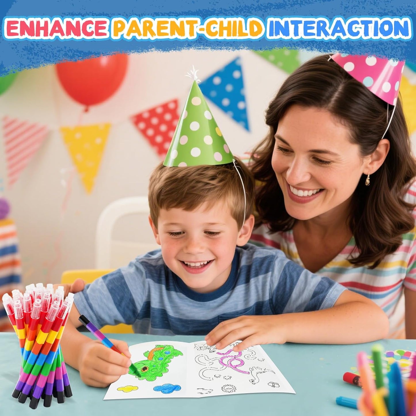 ZMLM 24 Coloring Books for Kids Party Favors: Bulk 24 Crayons Mini Coloring Books for Kids Ages 4-8 Birthday Goodie Bags Stuffers Toddlers Return Gifts Classroom Prizes Teacher Crafts (Boys)