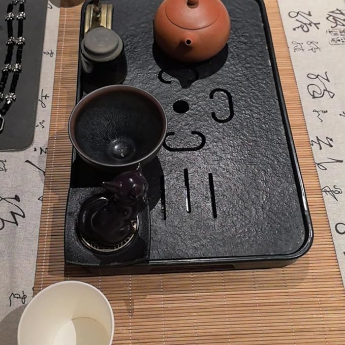 Carbonized Bamboo Matchstick Natural Table Runner, Bamboo Table Runner, Natura Tablemat, Home Décor, 1 Pcs, 12 x 24 Inch Anti-Slip Vintage Coffee/Tea Mats