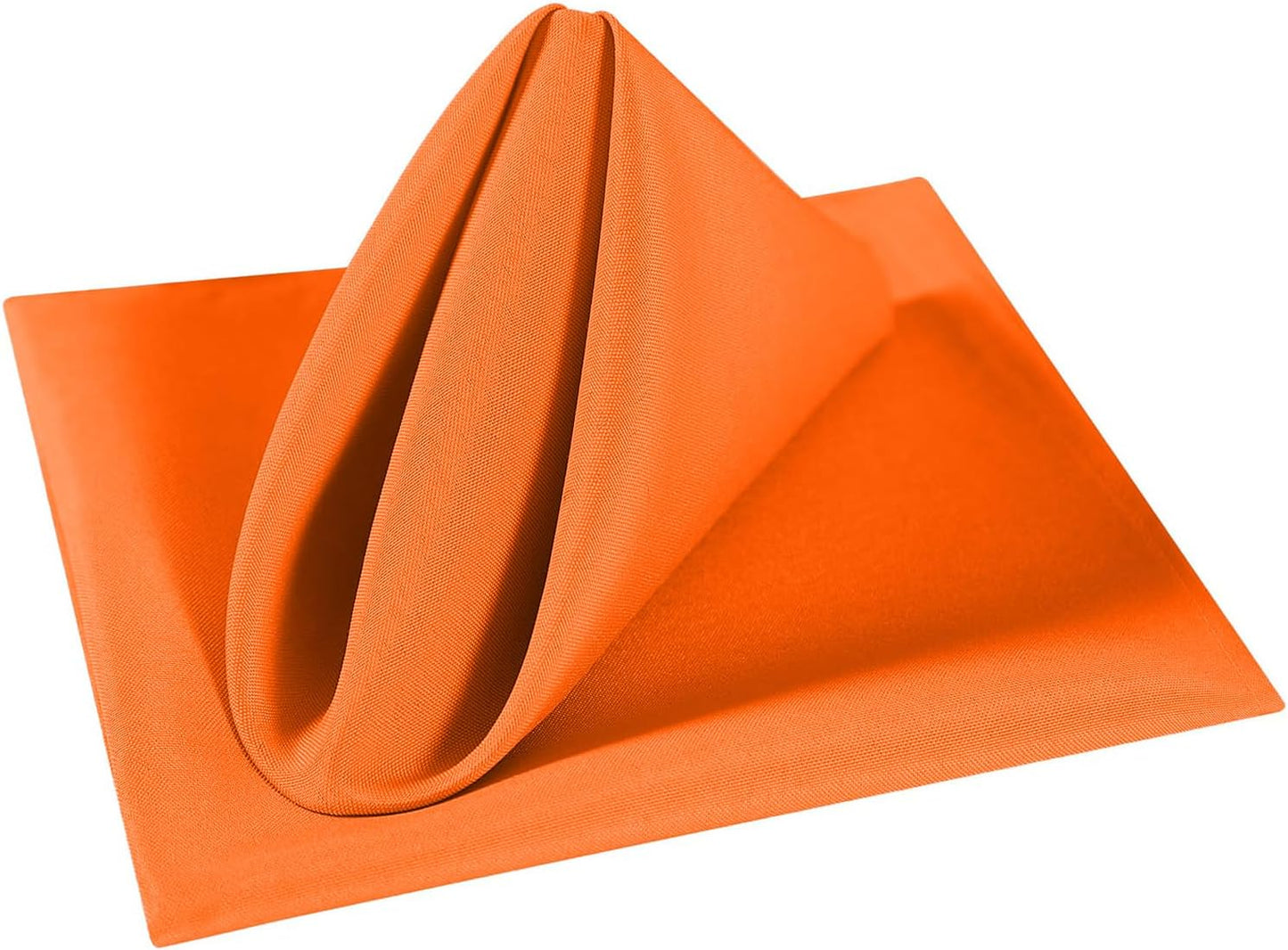 Cupuamon Cloth Napkins 20x20 inch Washable Polyester Dinner Napkins Soft Table Napkins for Wedding Party Dining Banquet(PurpleOrange,50PCS)