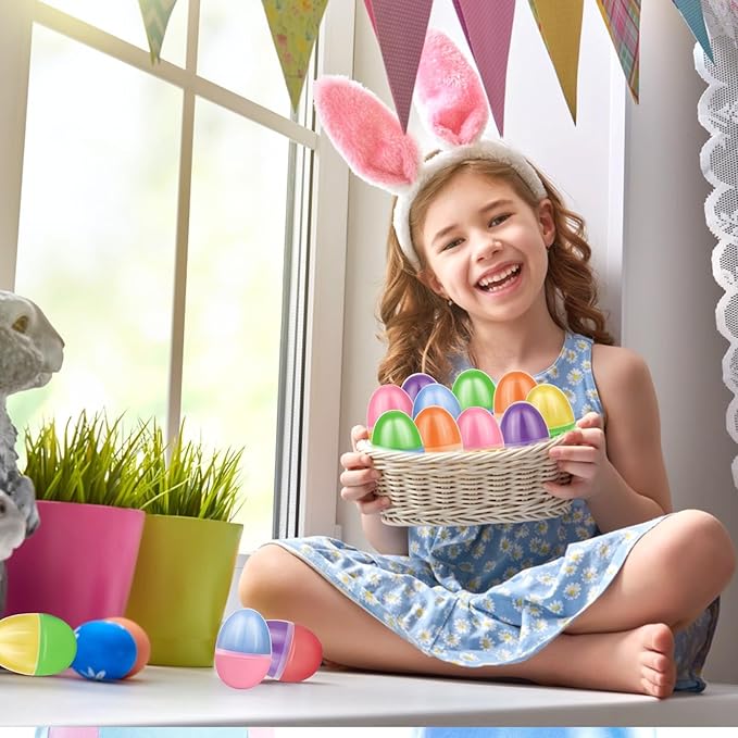 [ Two Color ] 12 Pack Prefilled Easter Butter Slime Eggs,Slime Easter Egg Fillers Stress Relief Easter Egg Hunt Filling Treats Classroom for Kid Teens Boy Girl Easter Basket Stuffers Party Favor
