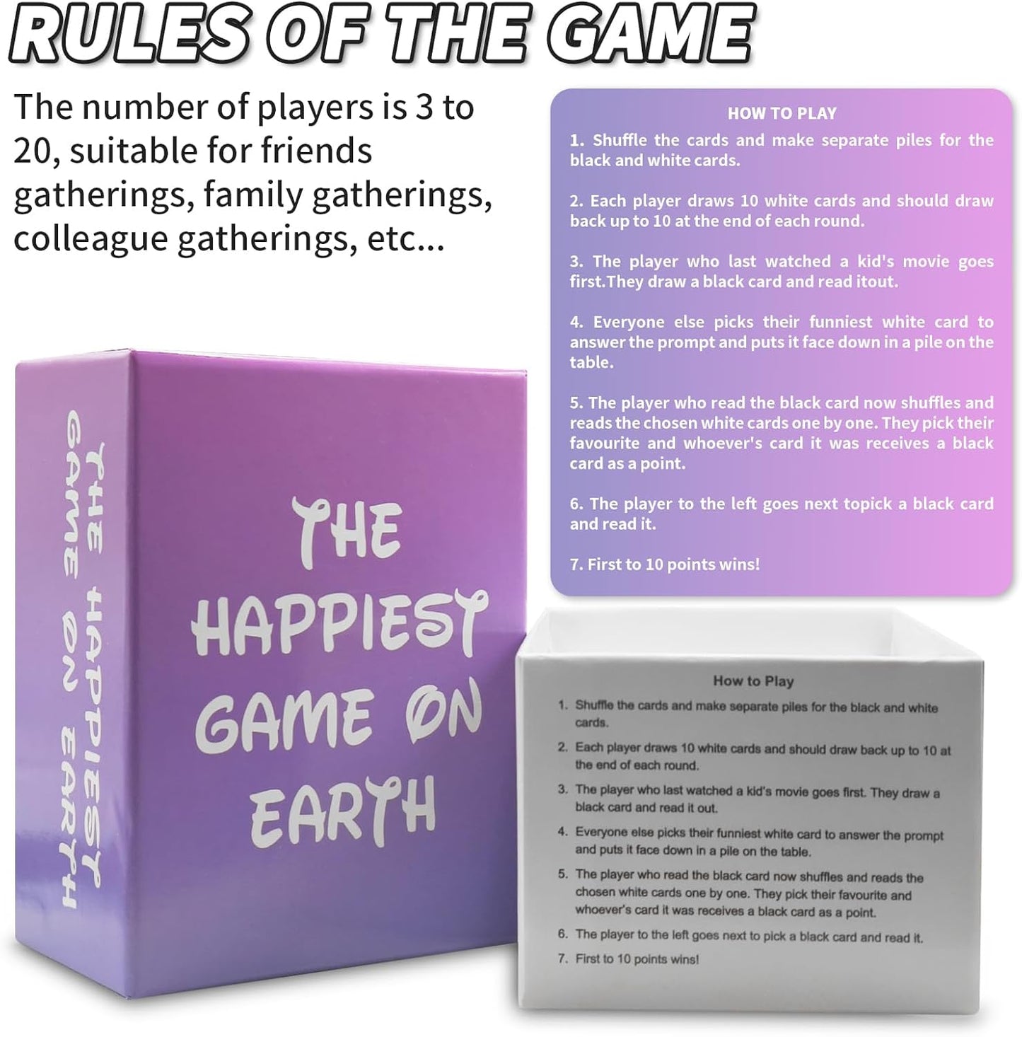 The Happiest Game on Earth - Adult Party Card Game & Family Board Game for Game Nights, Birthdays, Bachelor Bachelorette Parties, Friends Gatherings (Purple Edition)