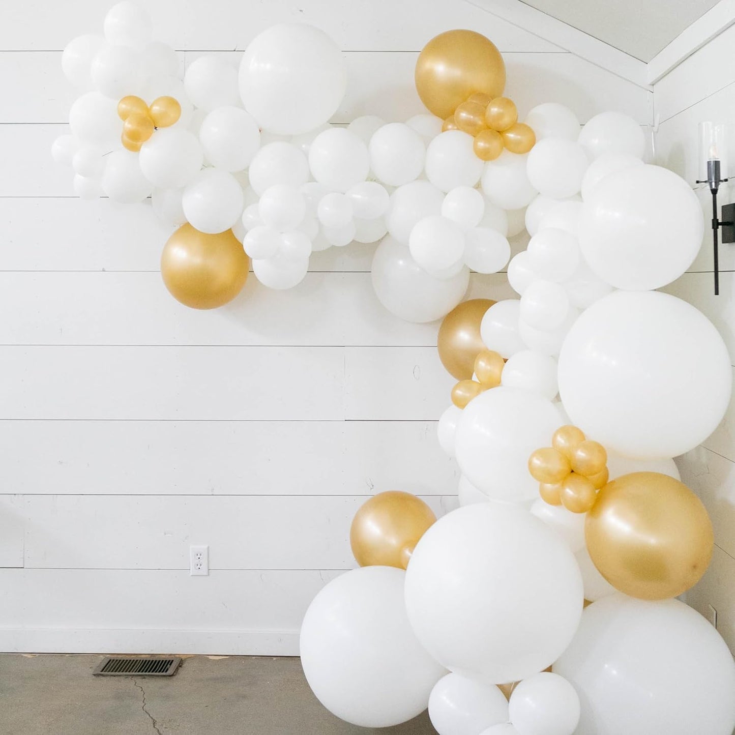 White Balloons - 12 inch 100pcs Latex - Round White Birthday Balloons with 2 Ribbons for Birthday Party, Wedding, Anniversary, Baby Shower Decorations
