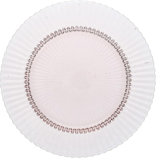 Fortessa Archie Glass Dinner Plate, 10.6 Inch, Pink