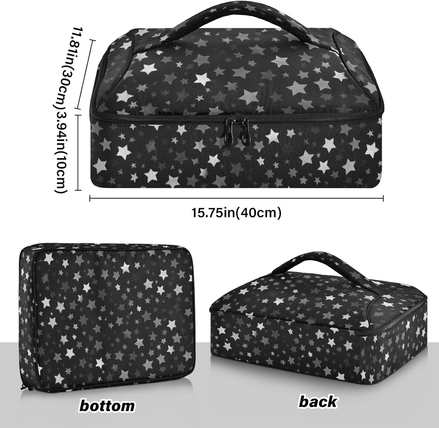 Casserole Carriers for Hot or Cold Food Reusable Casserole Dish Carrier Insulated Thermal Large Capacity Durable Perfect for Party Camping Family Gatherings Yellow Fish