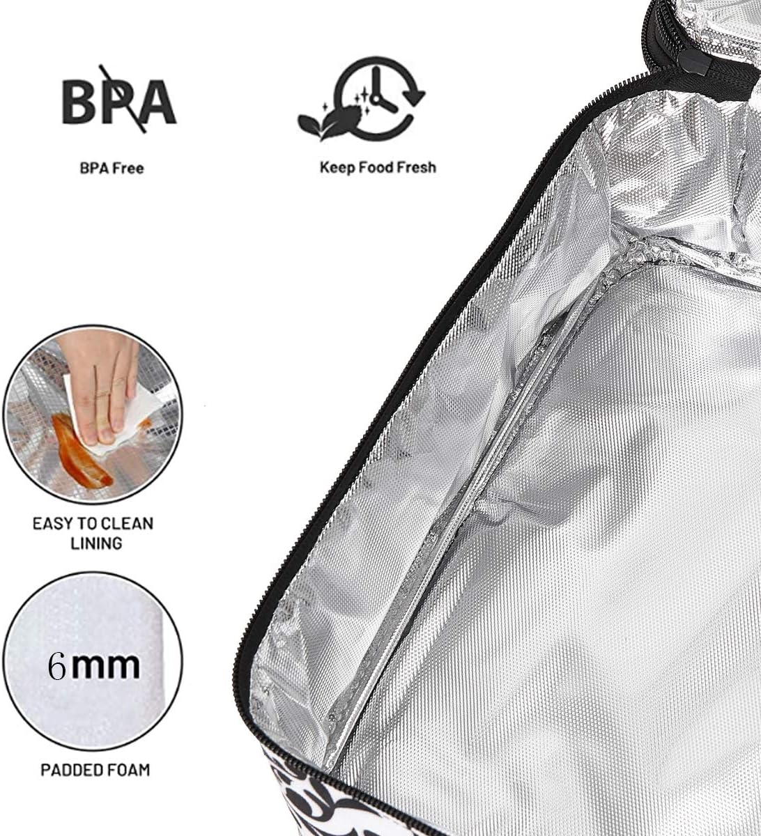 Double Insulated Casserole Carrier Fit 9"x13" Lasagna Baking Dish Pan for Hot or Cold Food Transport,Portable Thermal Reusable Lunch Warmer Tote Bag for Gathering,Camping,Cookouts,Parties-Black