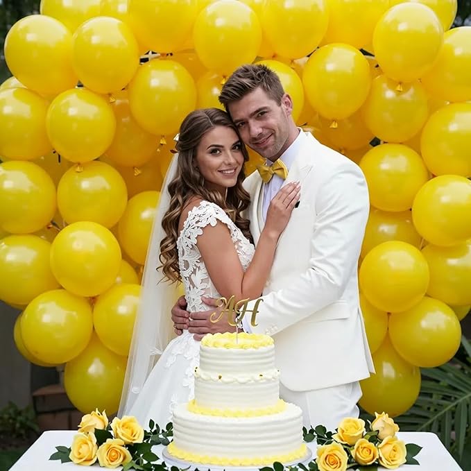 Pastel Yellow Balloons Arch Kit,130pcs Yellow Balloons Garland,Different Sizes Light Yellow Balloons for Easter Baby Shower Sunflower Bee Wedding Birthday Party Decorations