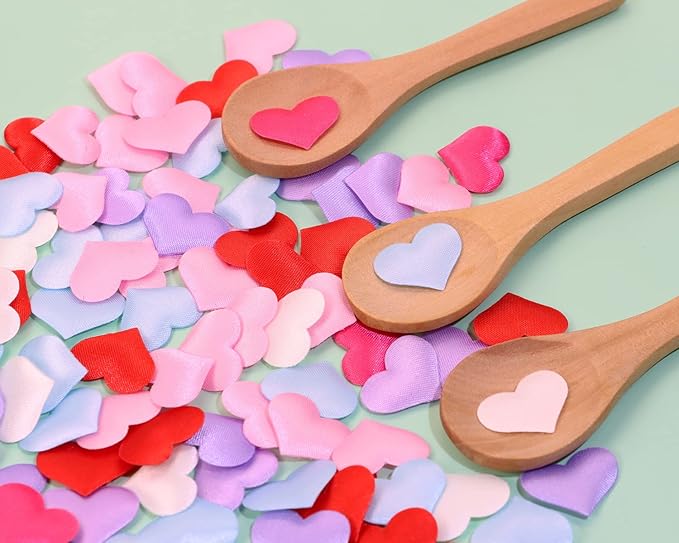 ONLYKXY 200pcs Sponge Decor Flower Heart Shape Petal Glitter Confetti for Wedding Party Valentine's Day