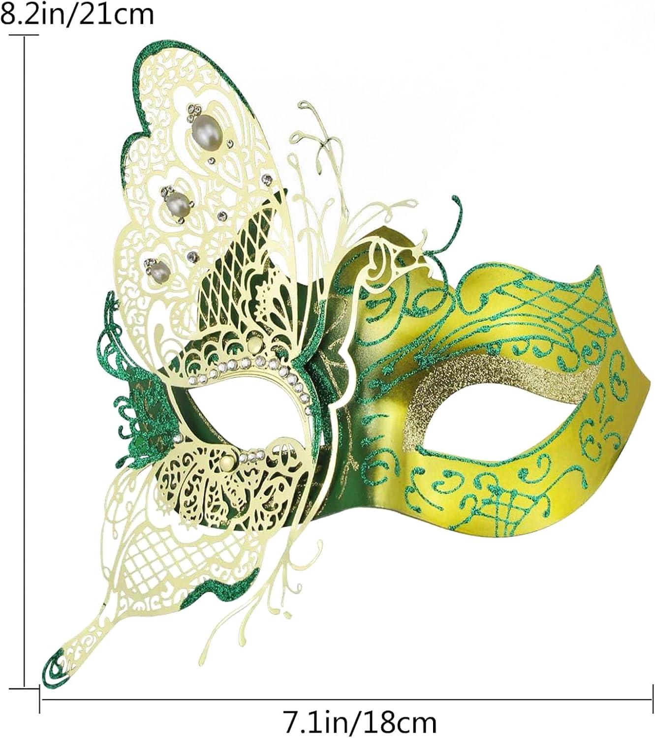 Mysterious Venetian Butterfly Lady Masquerade Halloween Party Mask Evening Prom Ball Mask Bar Costumes Accessory