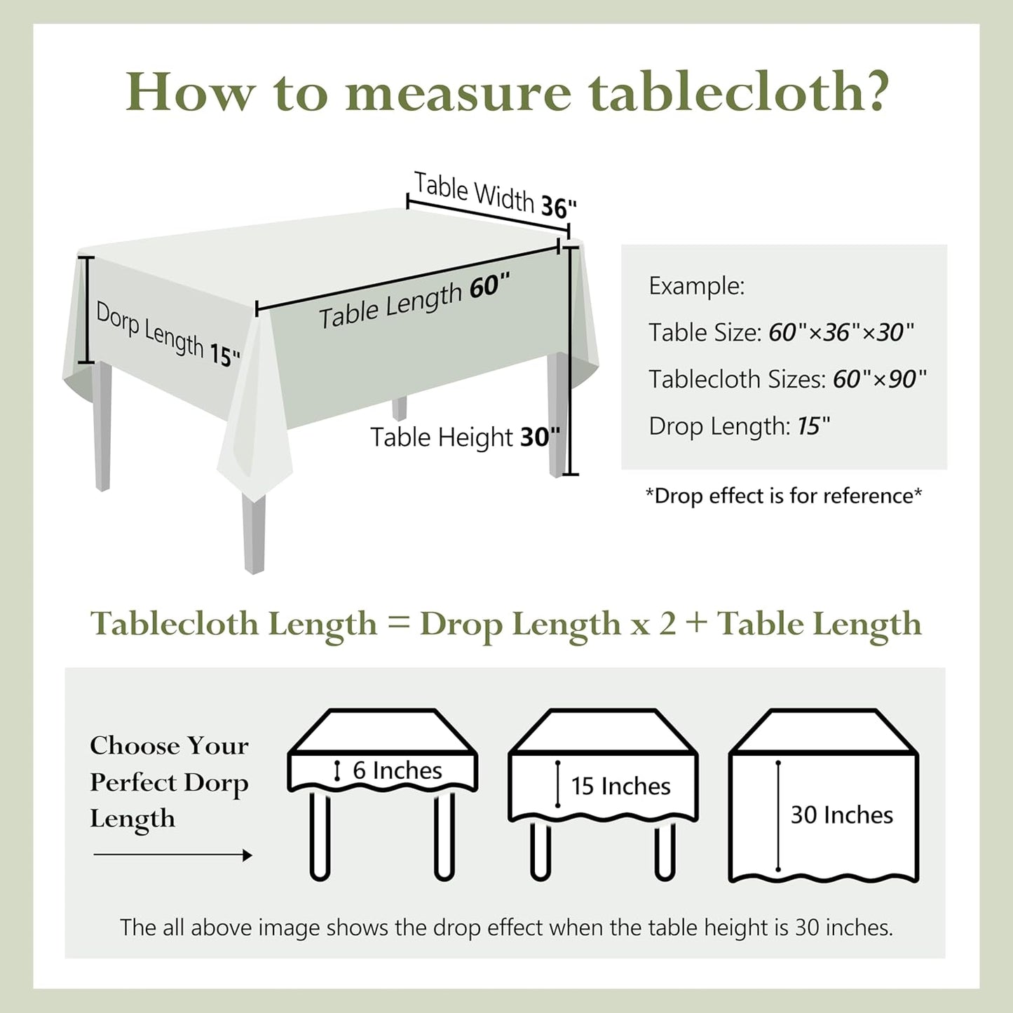 Linen World Linen Tablecloth,100% French Linen Sage Tablecloth 55" x 55" Inch,Washable Square Tablecloth for Dining,Outdoor,Weddings and Restaurants,Decorative Thanksgiving Christmas