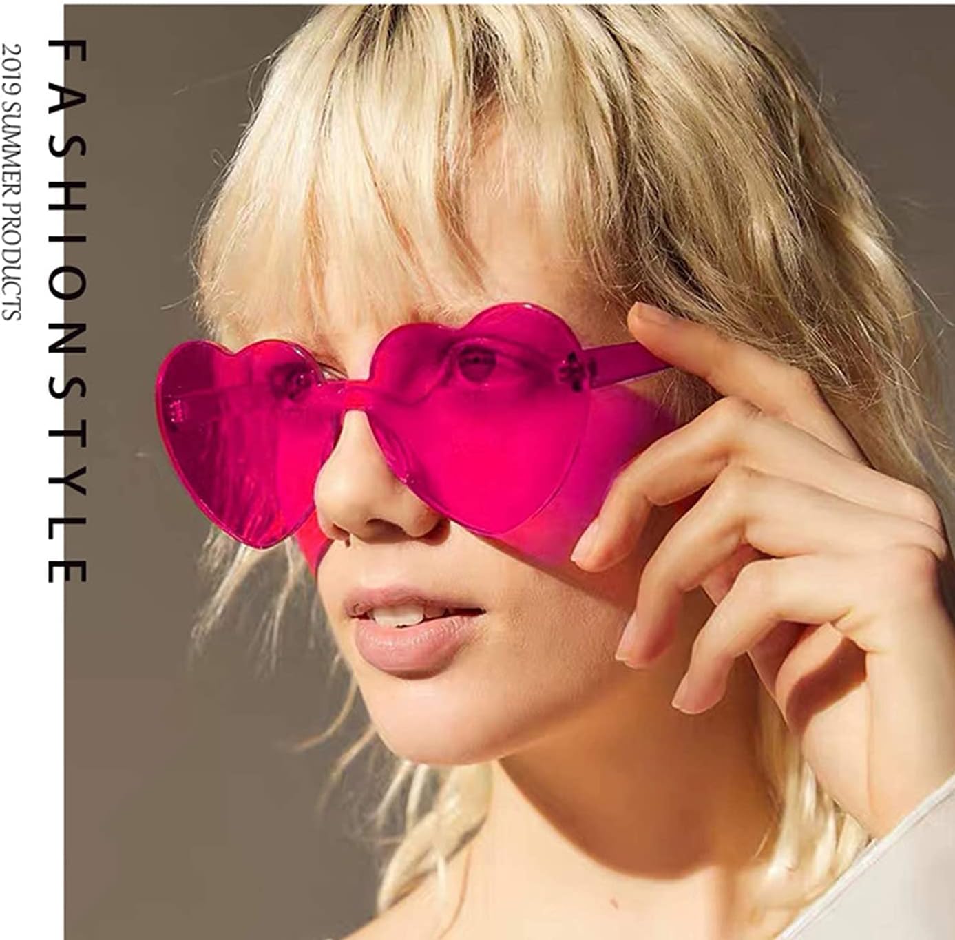 Short Bob Colors Wigs with Bangs, 6Pcs Cosplay Wig with Heart Sunglasses for Halloween Bachelor Party Decorations