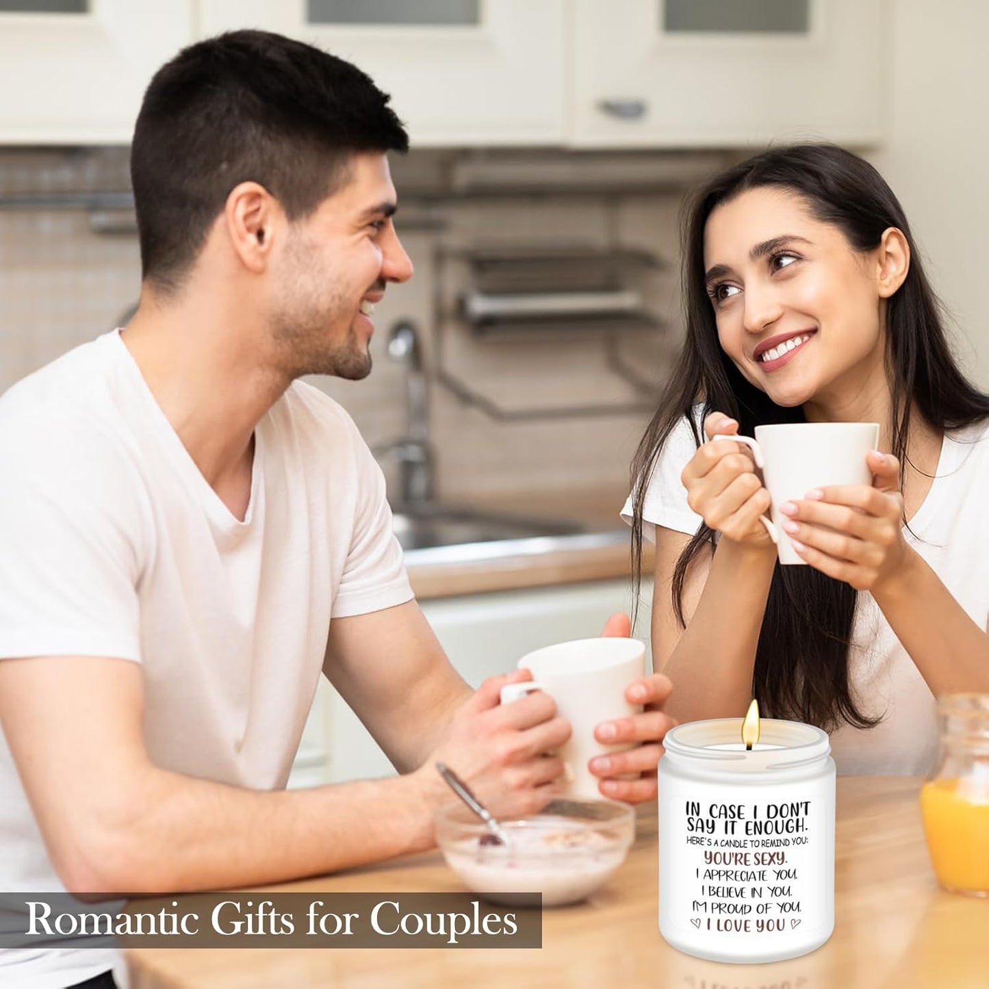 NANOOER Anniversary Wedding Birthday Gifts for Her Girlfriend Wife, Unique Romantic Gift for Her Lavender Candle, Funny Valentines Anniversary Birthday Gifts for Her,Girlfriend, Wife