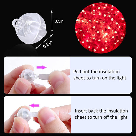 ZGWJ 200PCs Mini Led Lights,Led Balloons for Party Decorations Neon Party Paper Lantern Easter Eggs Birthday Party Wedding Halloween Christmas Decoration