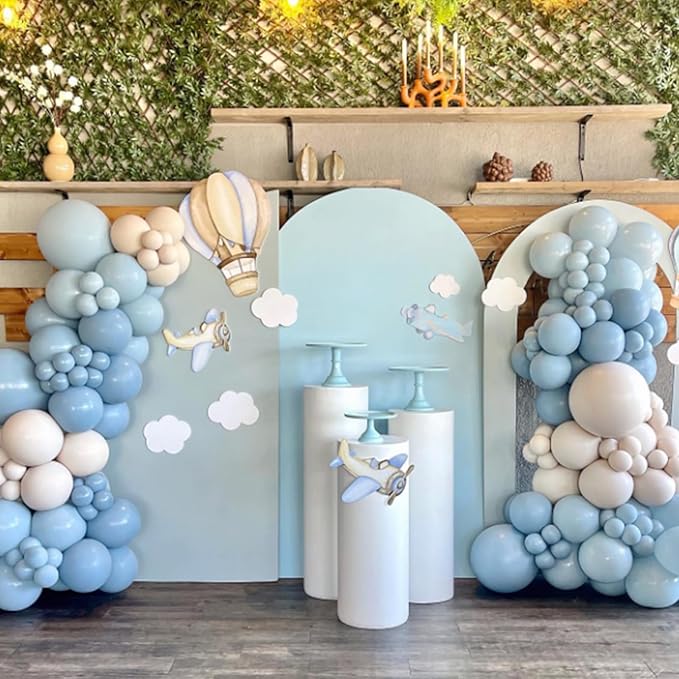 Light Blue Balloons 12 inch, Pastel Blue Latex Balloon 50pcs Party Balloons for Graduation Baby Shower Gender Reveal Wedding Birthday Party Decorations