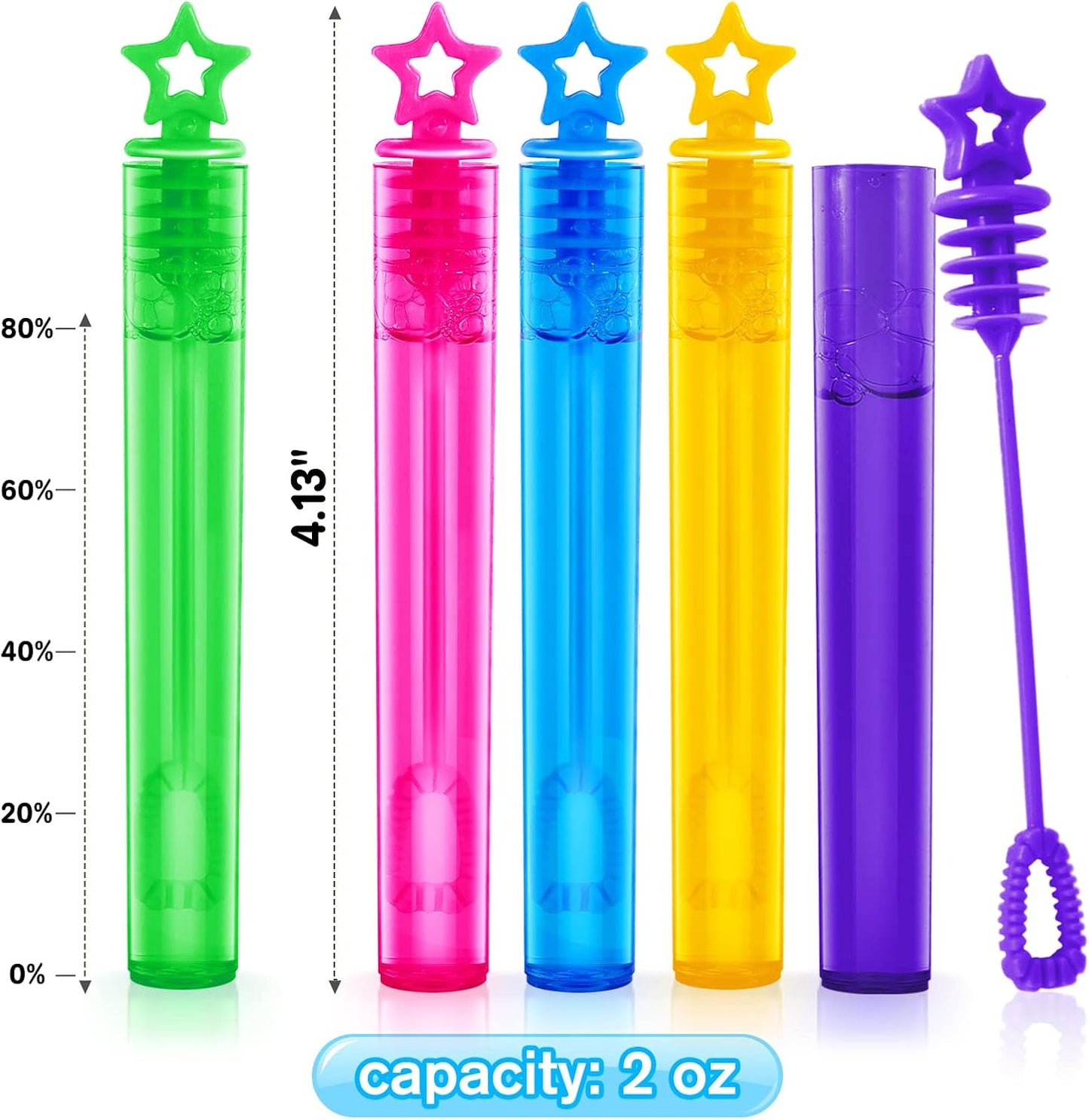 Letapapa Bubble Wand, 500 Pcs Mini Bubble Wands Bulk in 10 Colors, Bubble Easter Halloween Party Favors for Kids, Summer Toys, Indoor Outdoor Activity, Themed Birthday, Wedding, for Girls & Boys