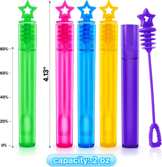 Letapapa Bubble Wand, 500 Pcs Mini Bubble Wands Bulk in 10 Colors, Bubble Easter Halloween Party Favors for Kids, Summer Toys, Indoor Outdoor Activity, Themed Birthday, Wedding, for Girls & Boys