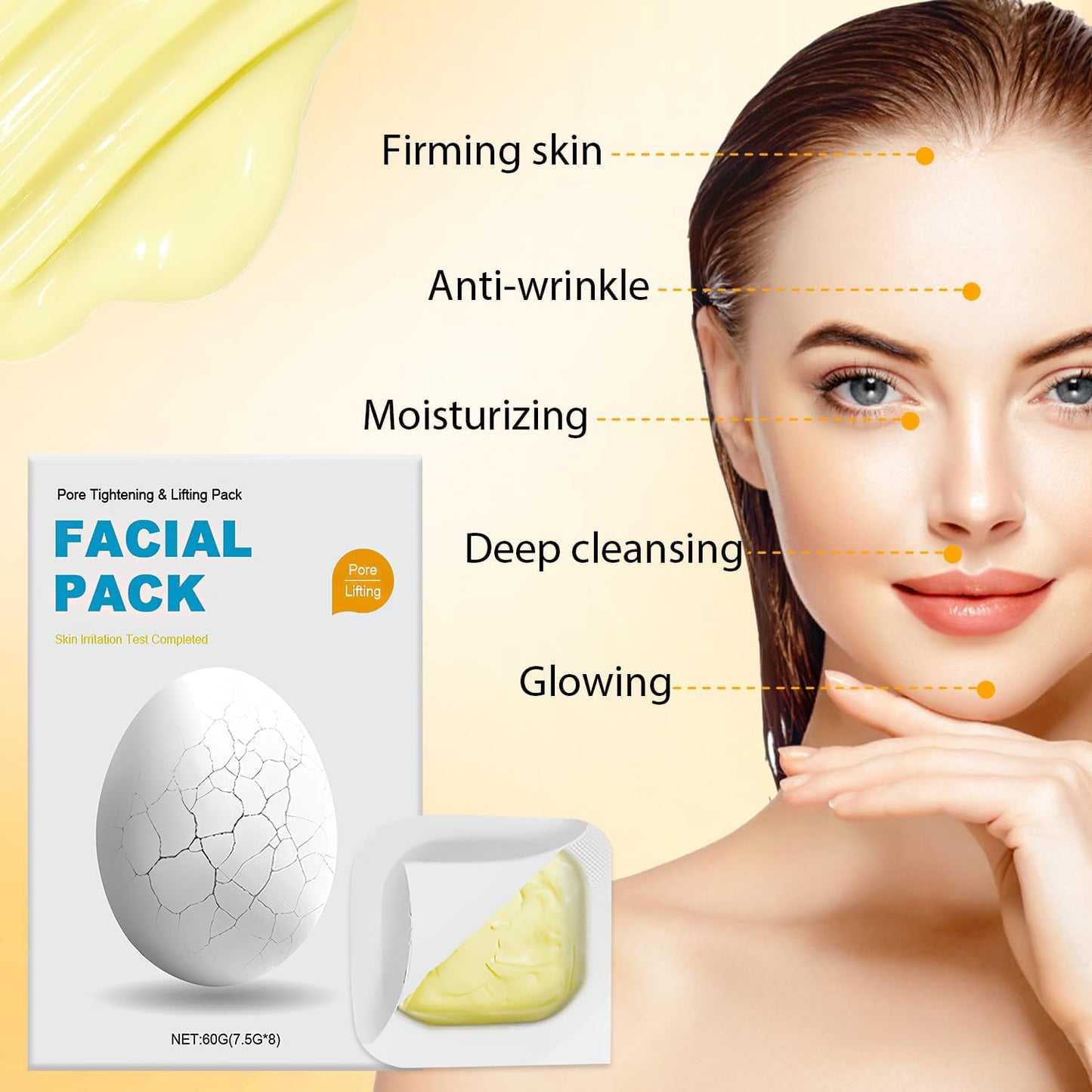 2025 New Zombie Facial Mask - Zombie Mask Skin Care, Zombie Wash Off Face Mask, Hydrating Skincare Face Mask For Smooth Skin Repair, Pore Tightening & Lifting Deep Cleansing Clay Mud Mask
