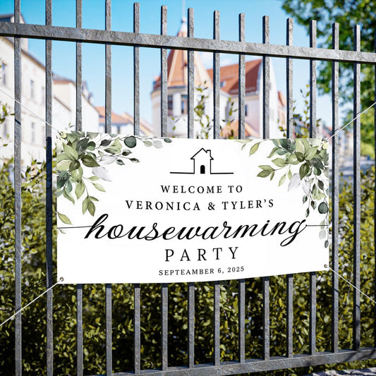 Personalized Housewarming Party Welcome Banner Decorations Double Sided Printing And Various Sizes #9