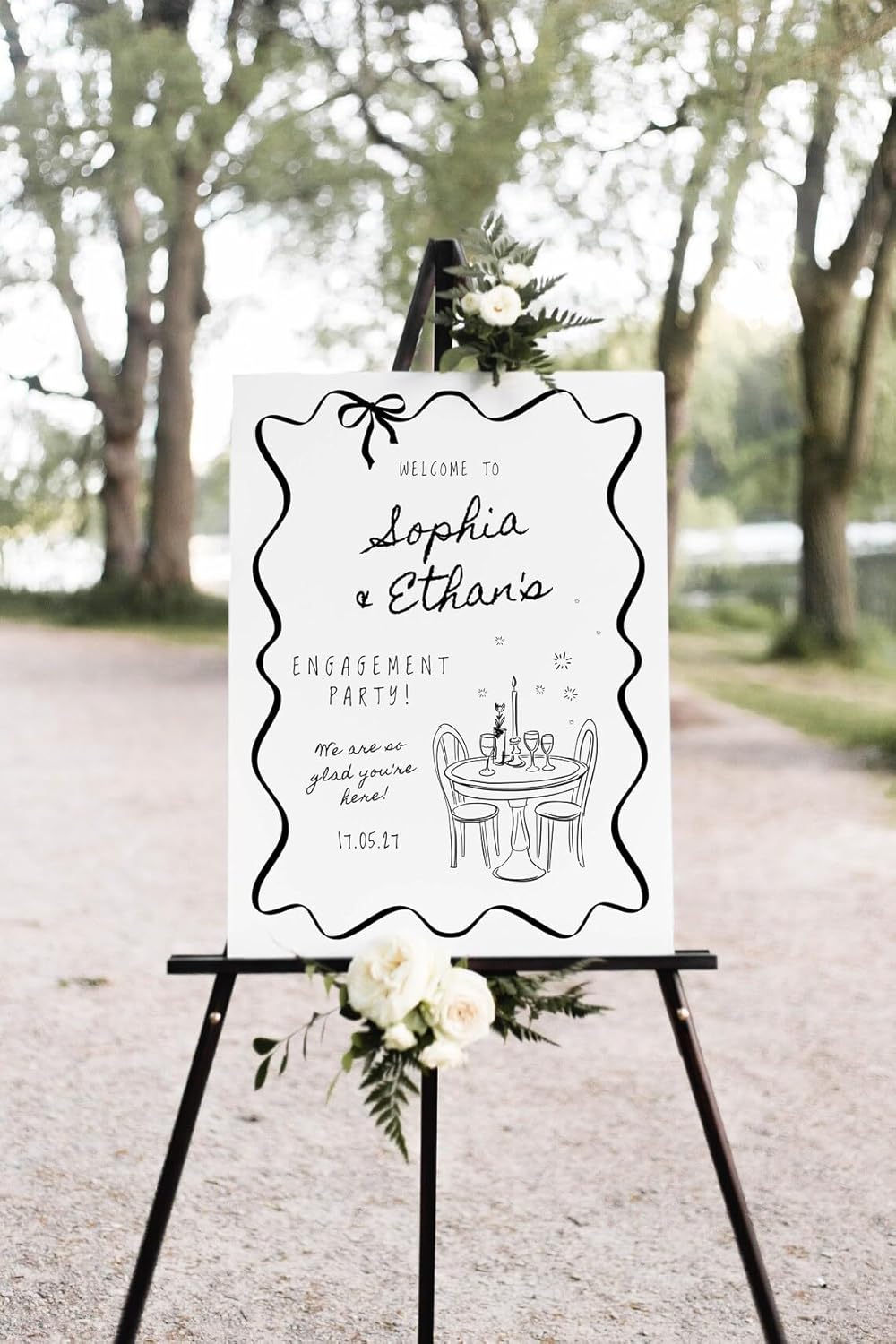 Engagement Party Sign, Engagement Party Welcome Sign, Engagement Party Sign Template Hand Drawn Couples Shower Invite Engagement Party Welcome Sign Dinner Table Engagement Welcome Sign