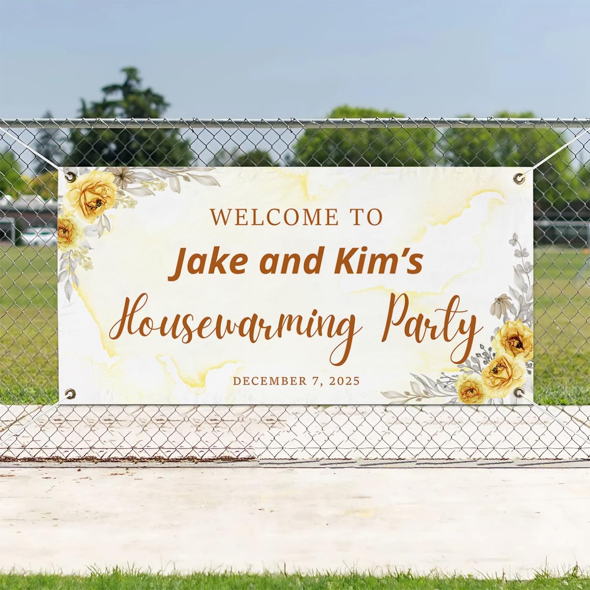 Personalized Housewarming Party Welcome Banner Decorations Double Sided Printing And Various Sizes #5