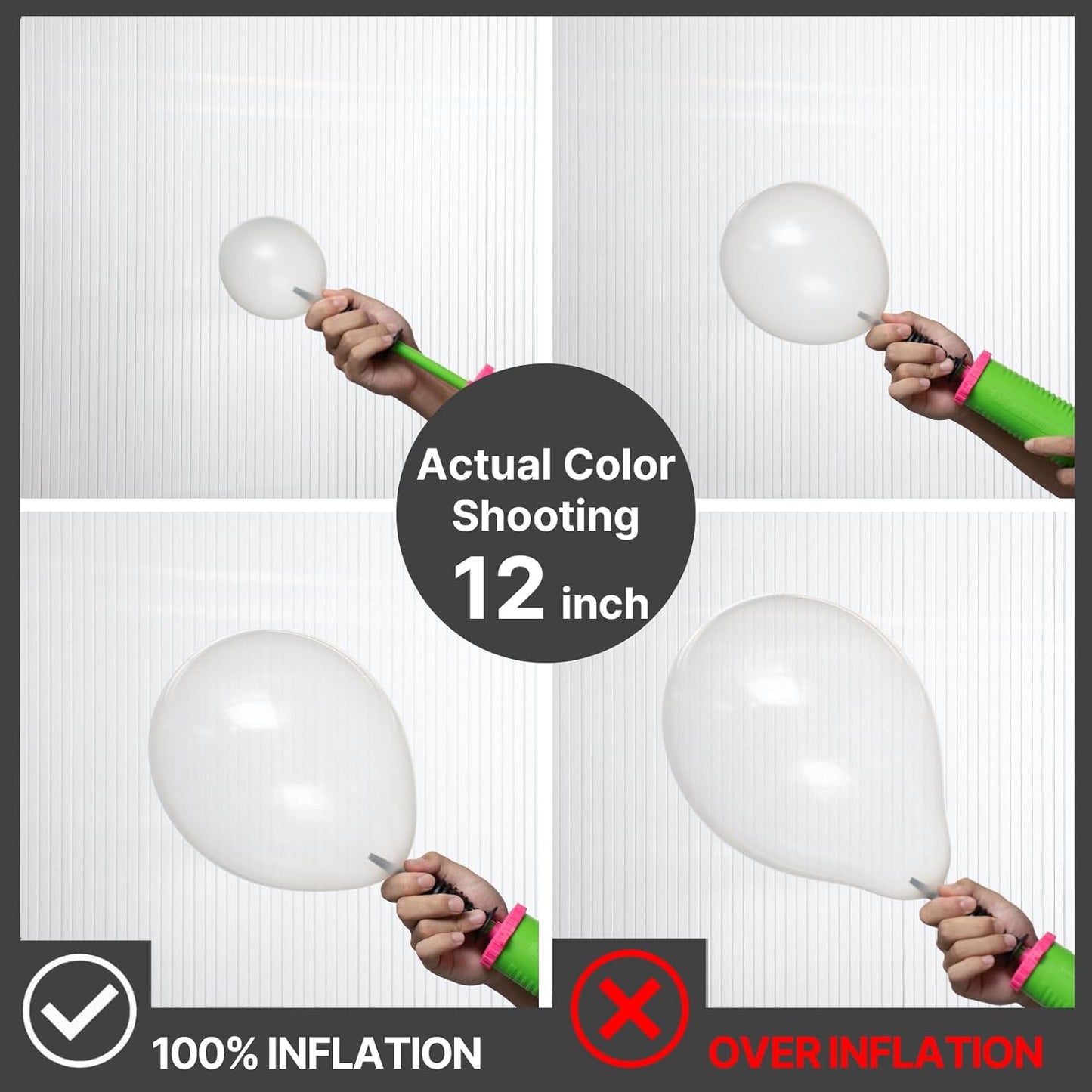 PartyWoo Clear Balloons, 100 pcs Transparent Different Sizes Pack of 36 Inch 18 Inch 12 Inch 10 Inch 5 Inch for Balloon Garland or Balloon Arch as Party Decorations, Clear-Y2